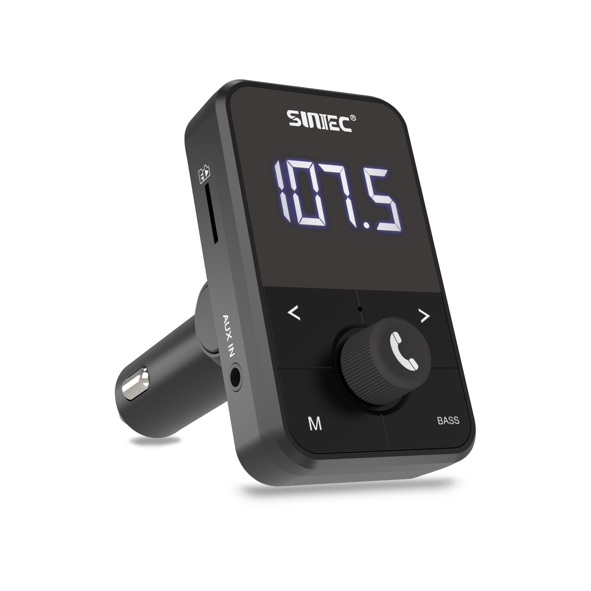 Sintech Bluetooth FM Transmitter Auto, Adapter Bluetooth